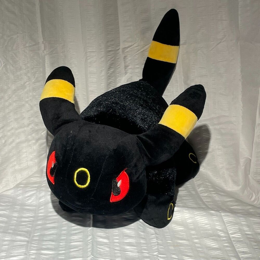 Pokemon Umbreon 16" Transforming Pillow Pet Plush Fold Out Eeveelution Black